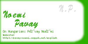 noemi pavay business card